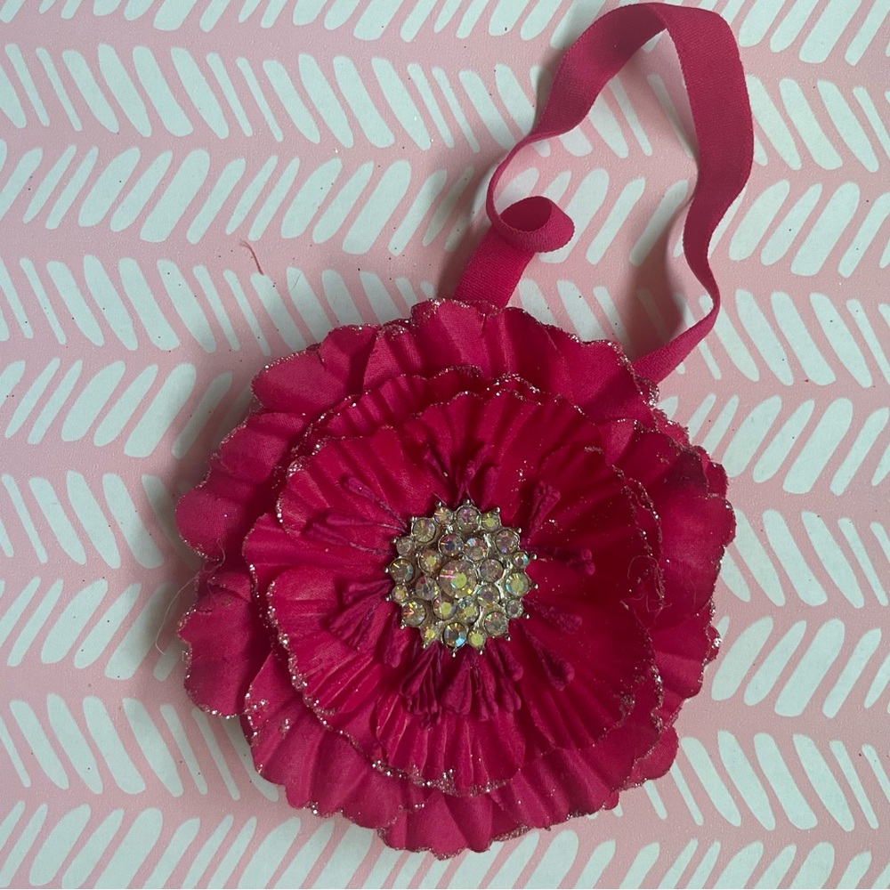 Hot pink Tieks flower